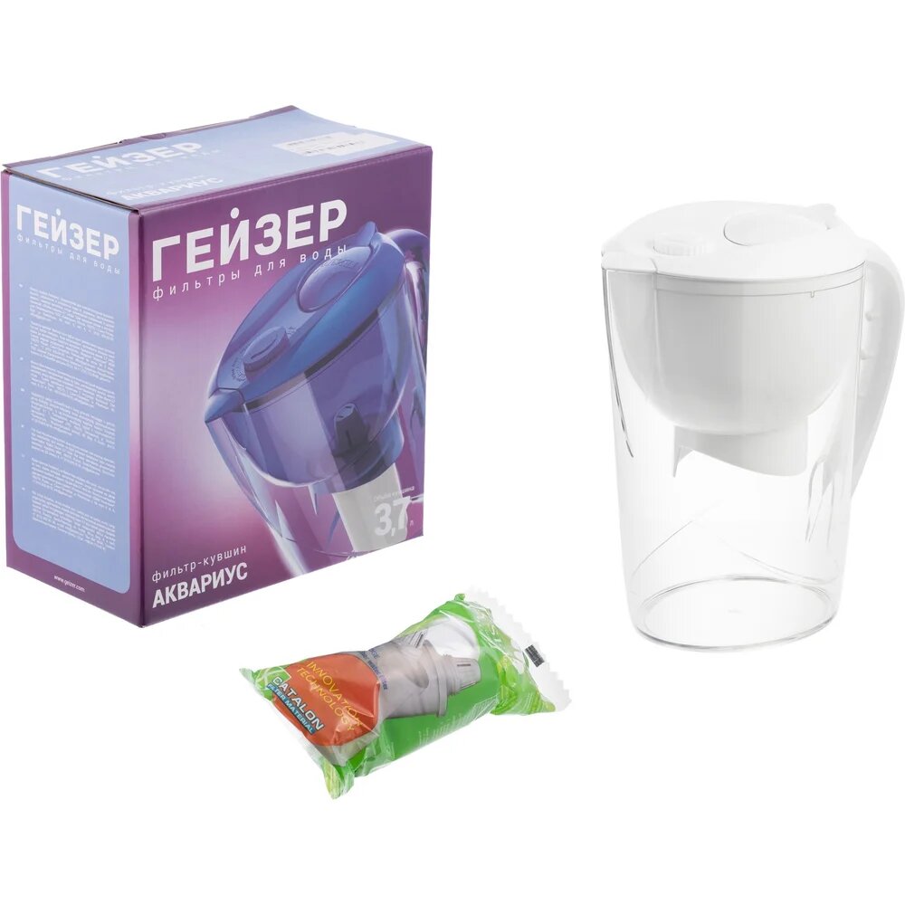 Гейзер Фильтр кувшин Аквариус белый 62025 62025бел — фото 1