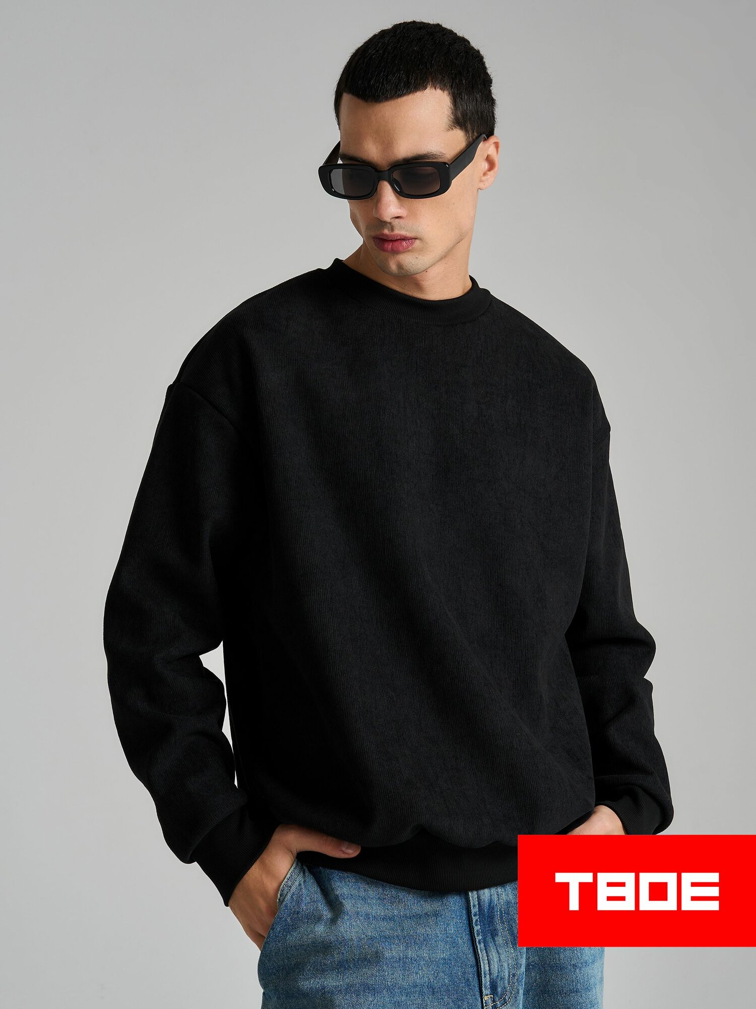 Свитшот спортивный ТВОЕ размер XL  черный Черный