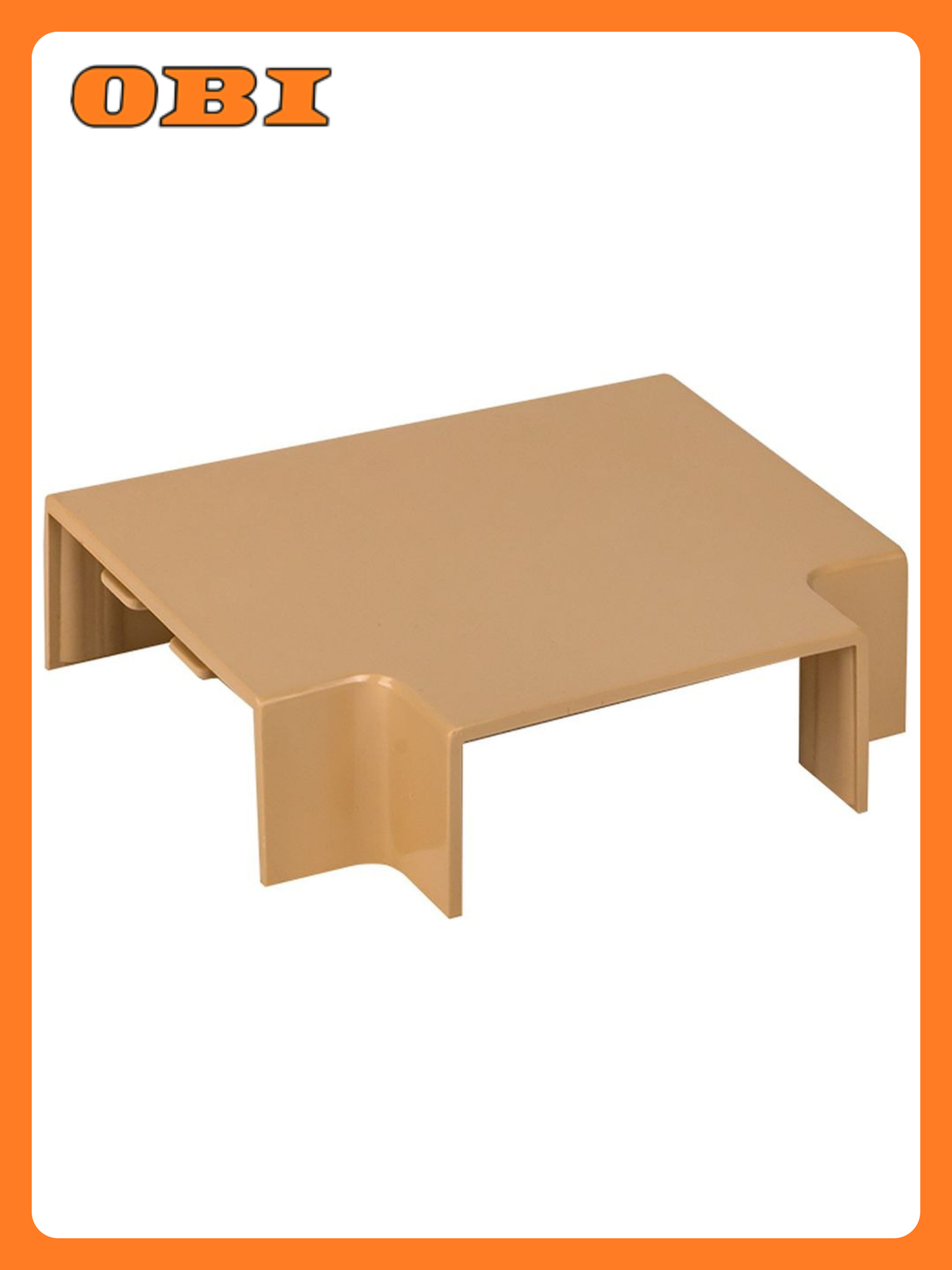 Т-образный разветвитель EKF PROxima пластик коричневый 40x16 мм