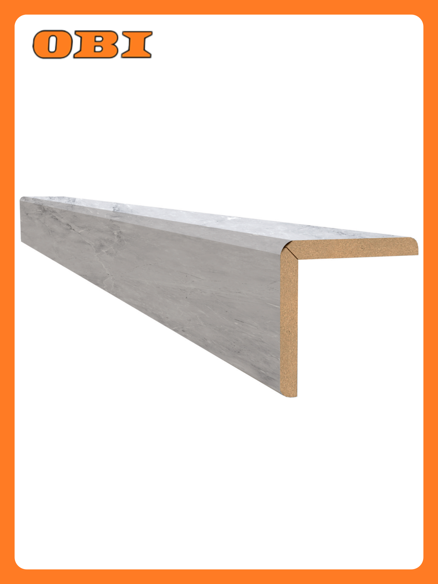 Угол универсальный МДФ Stella Premium 2700*24*24 Бетон Аляска (10)