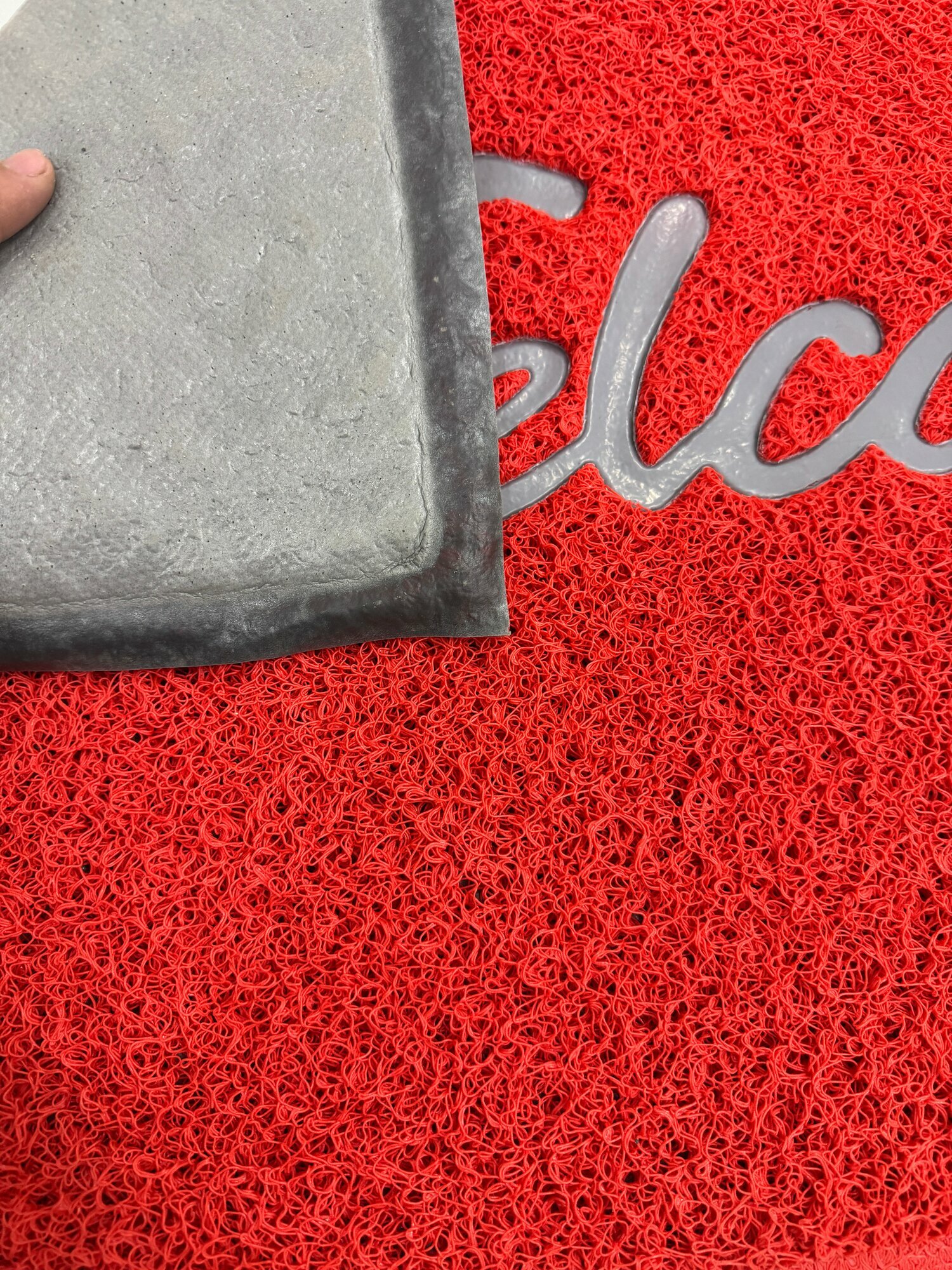 Коврик придверный Sn Carpet Air mat, ПВХ, нескользящая основа, грязезащитный коврик, красный 40х60 см