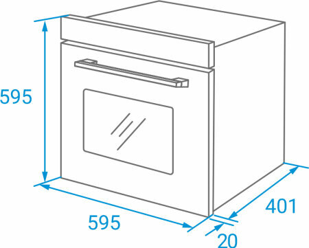 Духовой шкаф Weissgauff EOM 306 Black Edition — фото 1