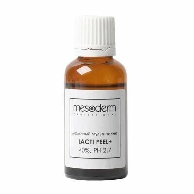 MESODERM Химический мультипилинг молочный с АНА-РНА комплексом Lacti Peel+ 40%, рН 2, 7, 30 мл