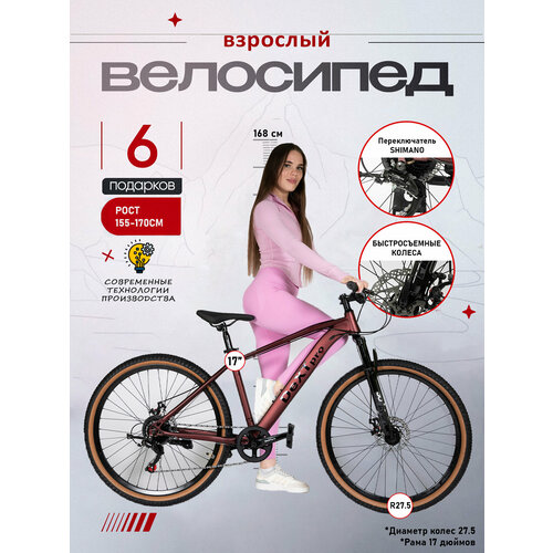 Велосипед горный Dextpro 001 / скоростной 27,5