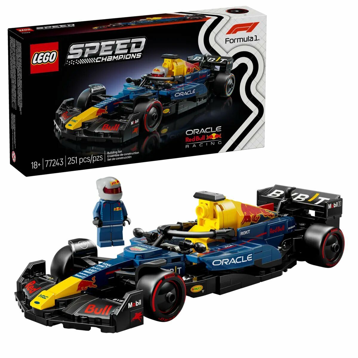 Конструктор LEGO Speed Champions Formula 1 Oracle Red Bull Racing RB20, 77243