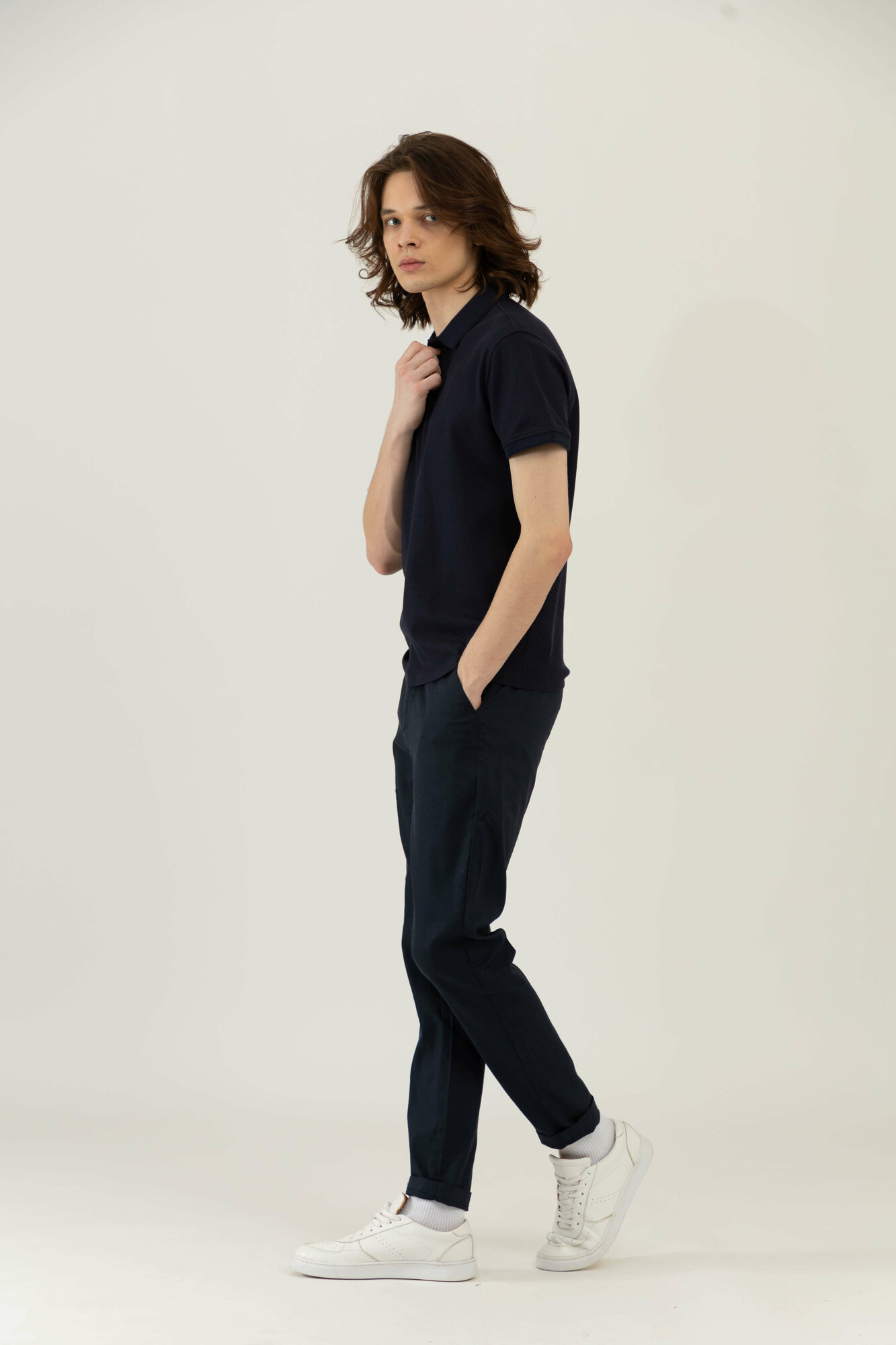 Поло спортивное TERRA PRO, размер L, navy — фото 1