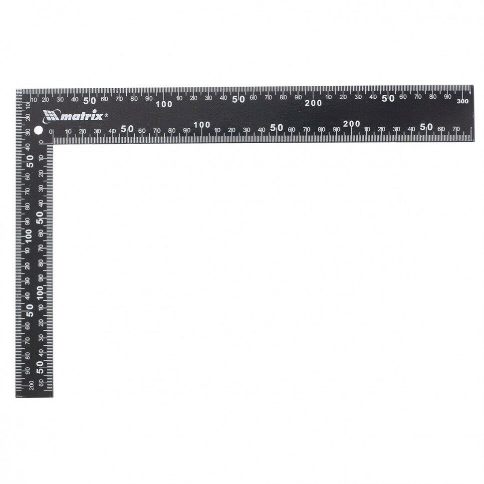 Угольник столярный MATRIX 200х300 мм цельнометаллический