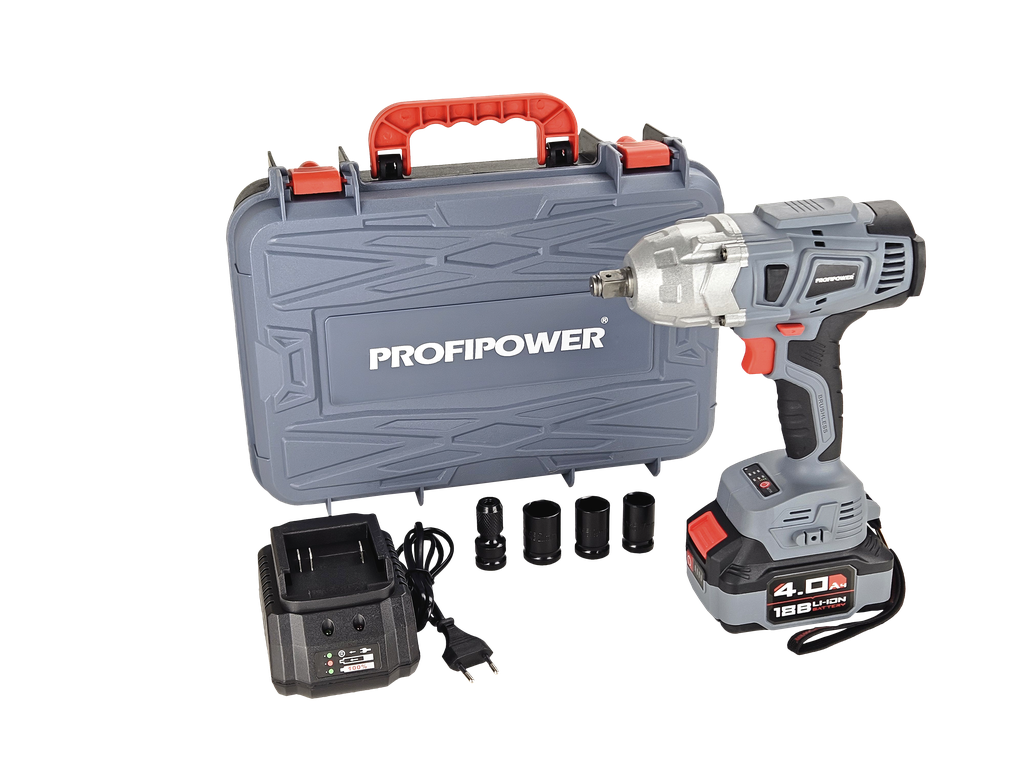 Аккумуляторный гайковёрт 600Нм DWDTW-18V Profipower E0105
