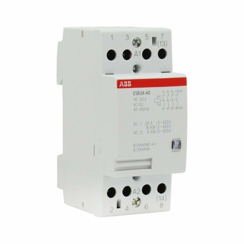 ABB ESB24-40 GHE3291102R0004 Модульный контактор 24А АС-1 4NO Катушка 110-120V ACDC 5154₽