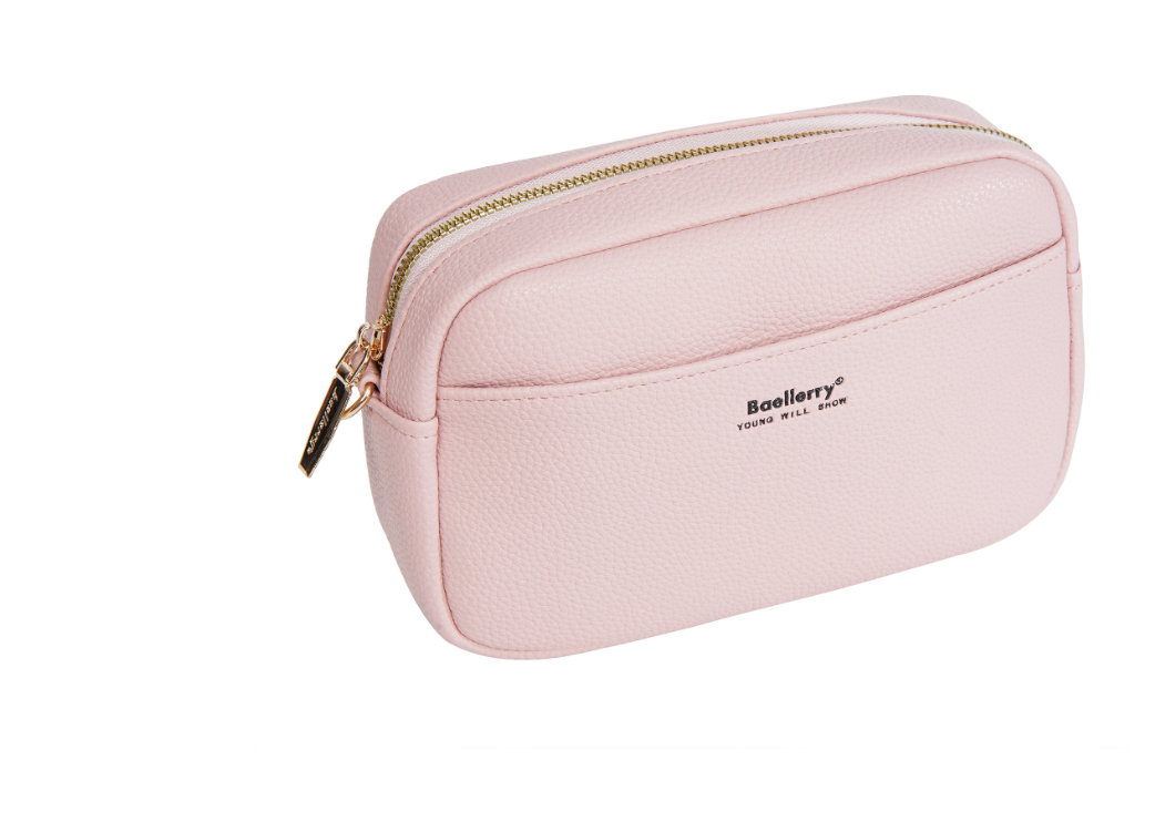 Сумка кросс-боди baellerry, фактура гладкая, розовый, — фото 1