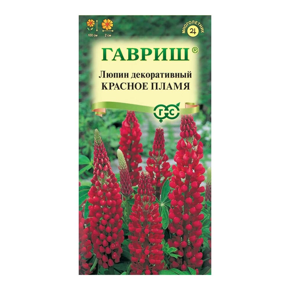 Люпин декоративный Красное пламя Гавриш 05 г