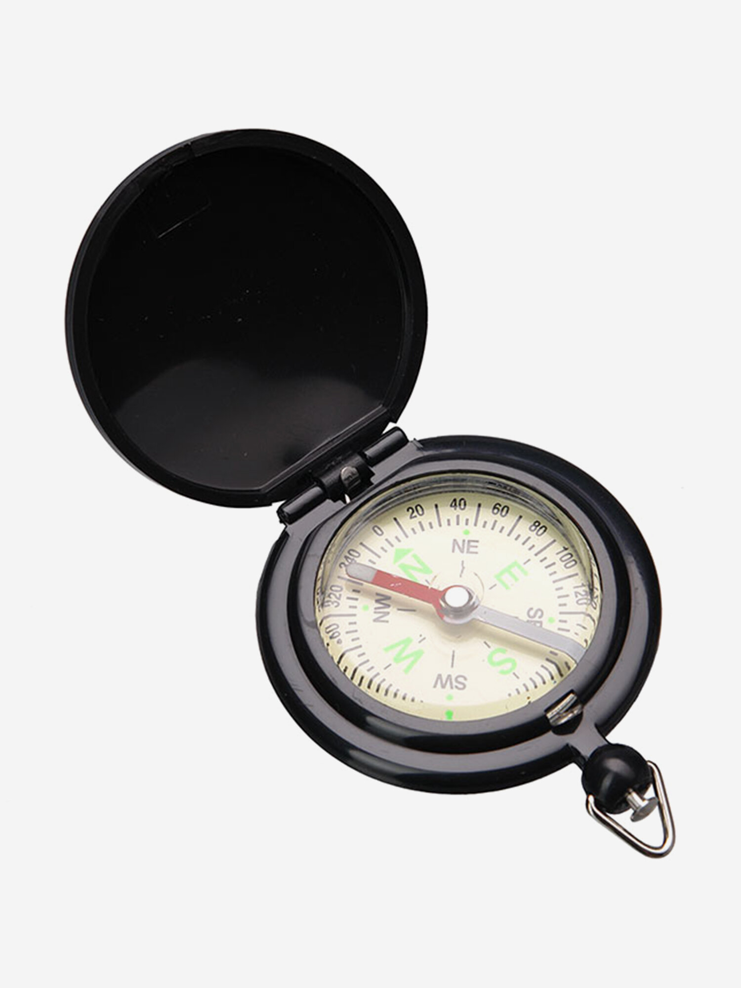 Компас KD351 Компактный туристический компас с подпружиненной откидной крышкой и кольцом для цепочки