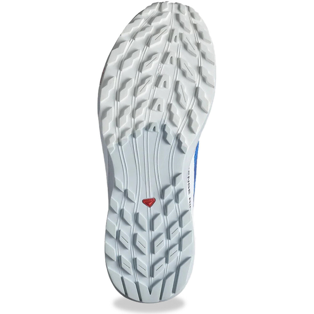 Кроссовки Salomon Sense Ride 5 2025 (Ibiza Blue / Lapis Blue / White 7,5), размер US: 7.5, белый, голубой — фото 1