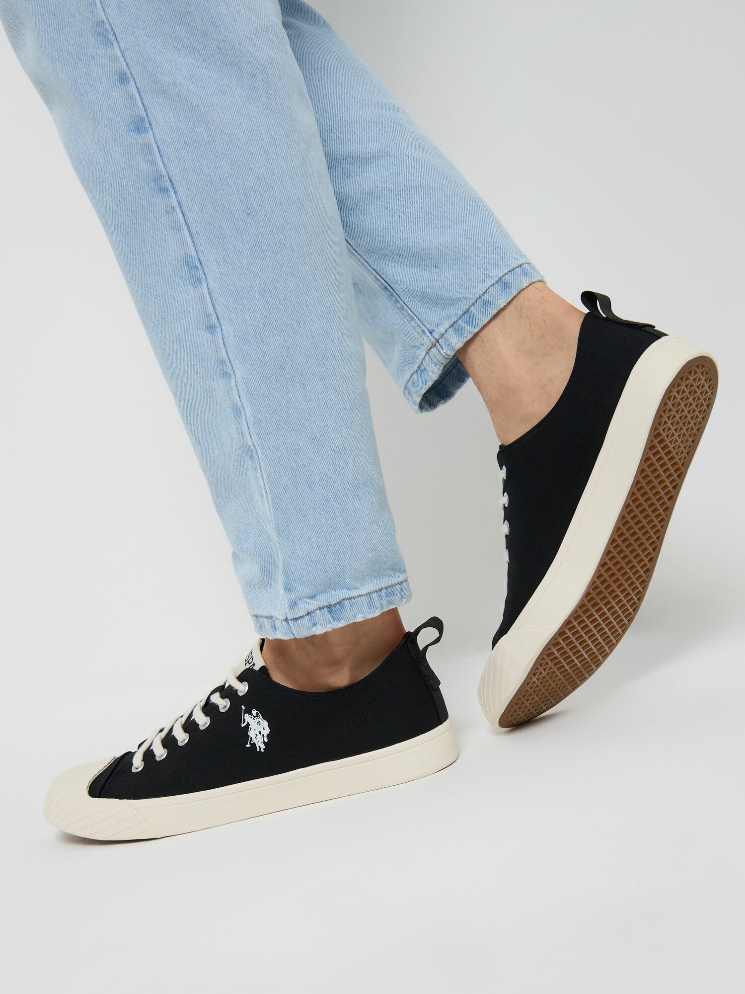 Кеды U.S. POLO ASSN., полнота 6, размер 44, черный — фото 1