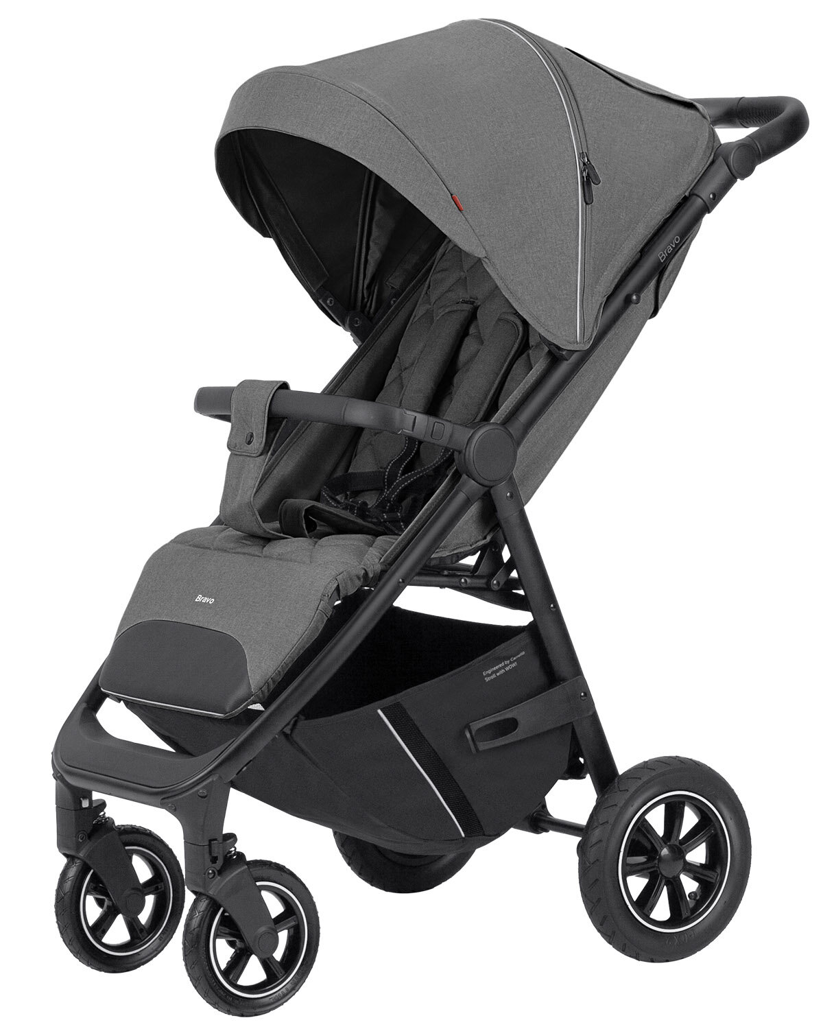Обзор: Прогулочная коляска Carrello Bravo, цвет Lunar Grey (Графитовый), артикул производителя CRL-8512