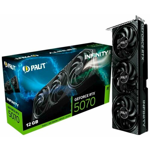 Видеокарта Palit GeForce RTX 5070 INFINITY 3 12GB NE75070019K9-GB2050S 76210₽