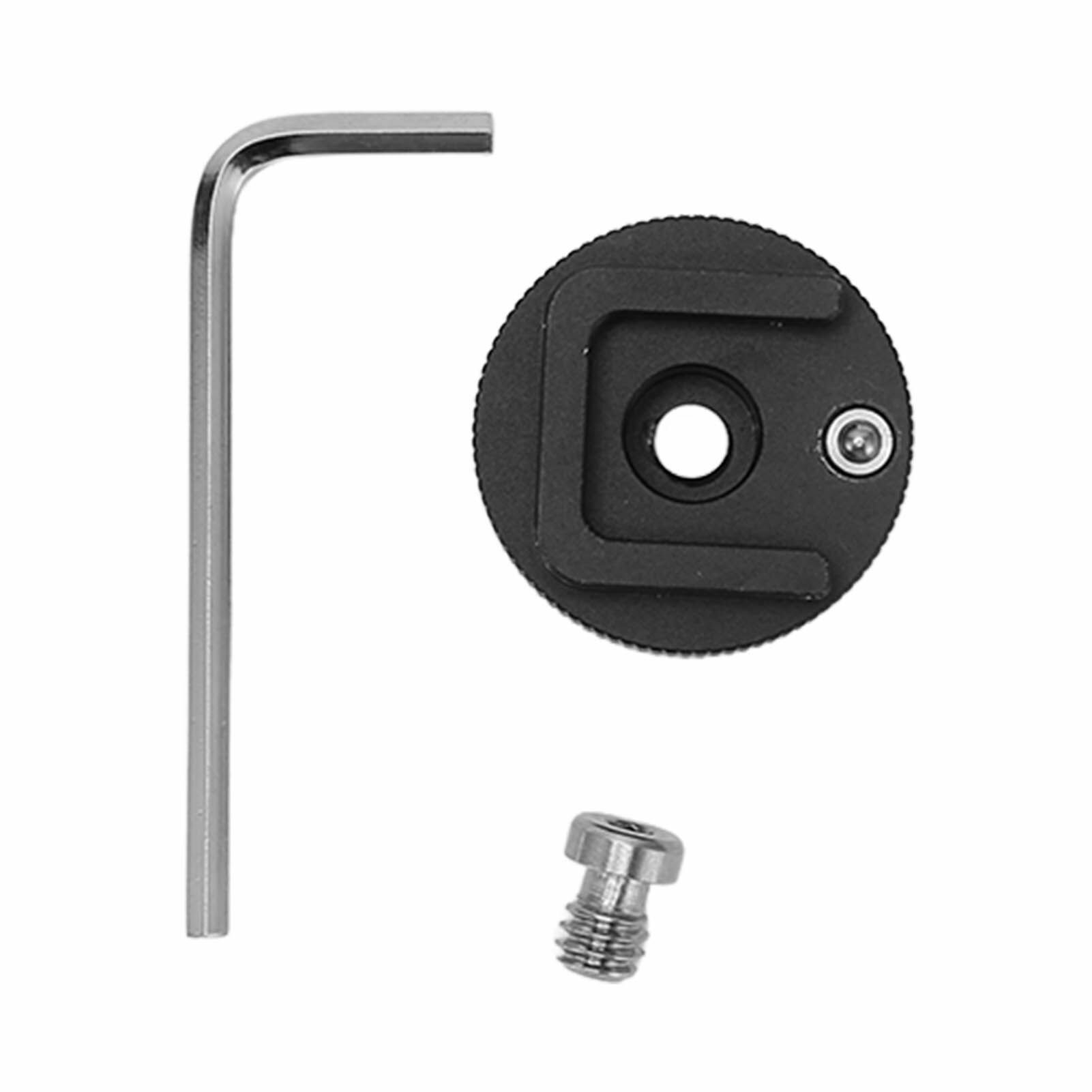 Адаптер для крепления на холодную обувь 1/4 дюйма с гаечным ключом адаптер для крепления на холодную обувь из алюминиевого сплава с защитой от падения для клетки камеры