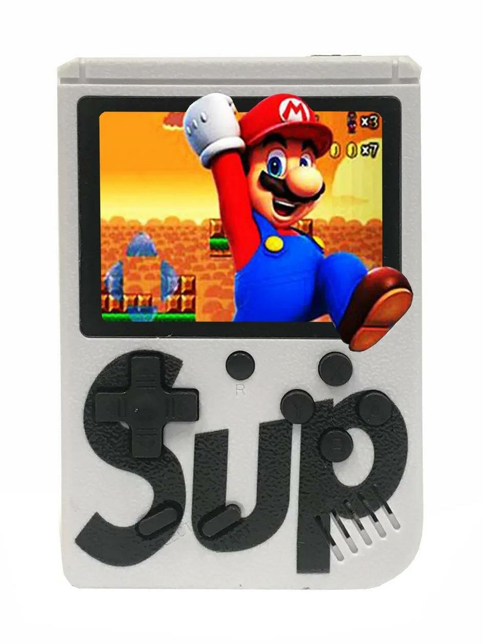 Игровая приставка SUP Game Box, 8-bit, портативная, белая, 400 встроенных игр