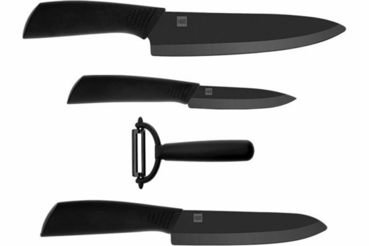 Набор керамических ножей HUOHOU 3+1 Ceramic Kitchn Knife Set HU0010