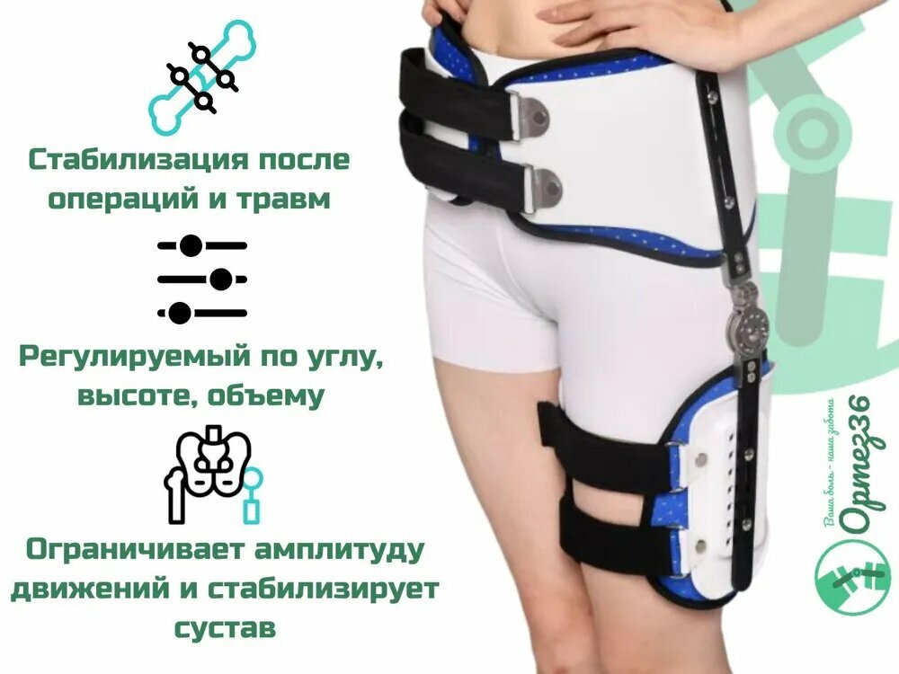 Ортез на тазобедренный сустав иммобилизирующий регулируемый ORTOBRACE TRB-061