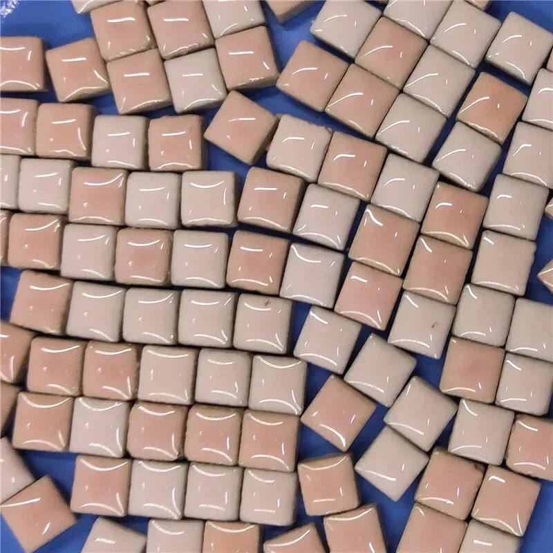 Керамическая мозаичная плитка 9,5 мм 80 шт, Pink Mix, 80g 2.82oz