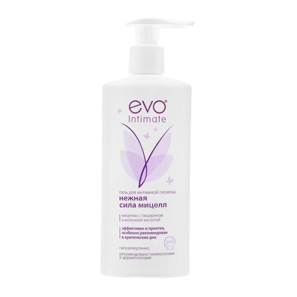 EVO Intimate Гель для интимной гигиены Нежная сила мицелл 250 мл 1 шт