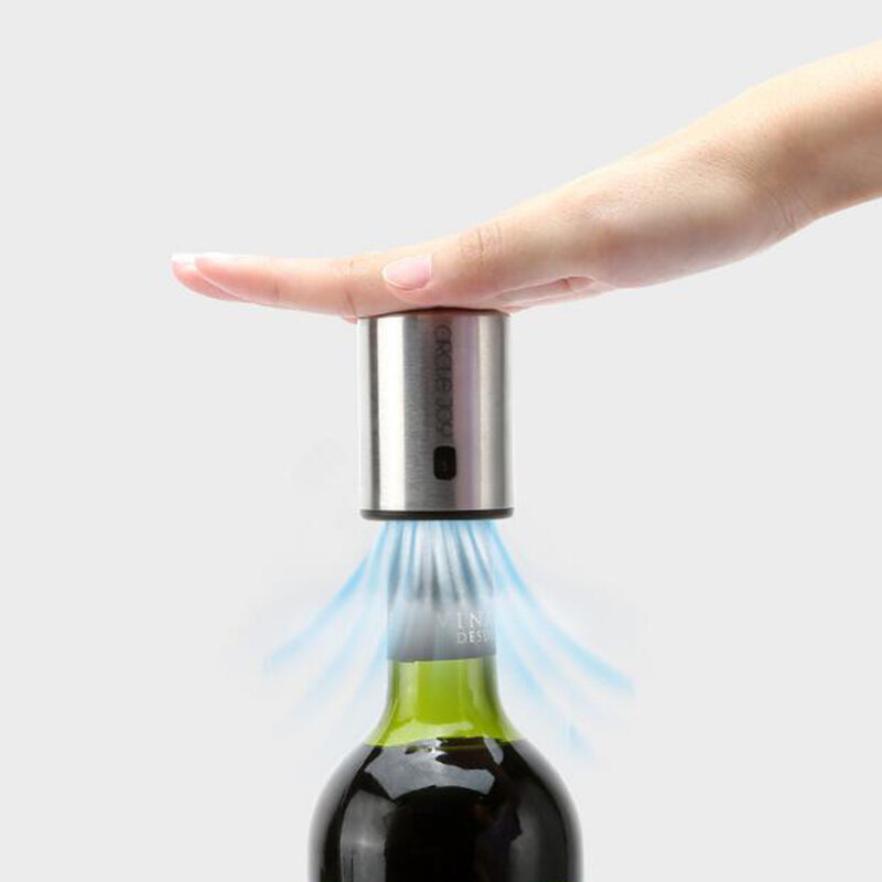 Вакуумные Пробки Xiaomi Конфиденциально для кухни XIAOMI Circle Joy Smart Stopper из нержавеющей стали Вакуумная пробка с эффектом памяти Электрическая пробка-пробка