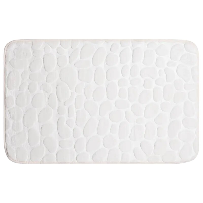 Коврик для ванной Vidage Каменка 50x80 см цвет белый