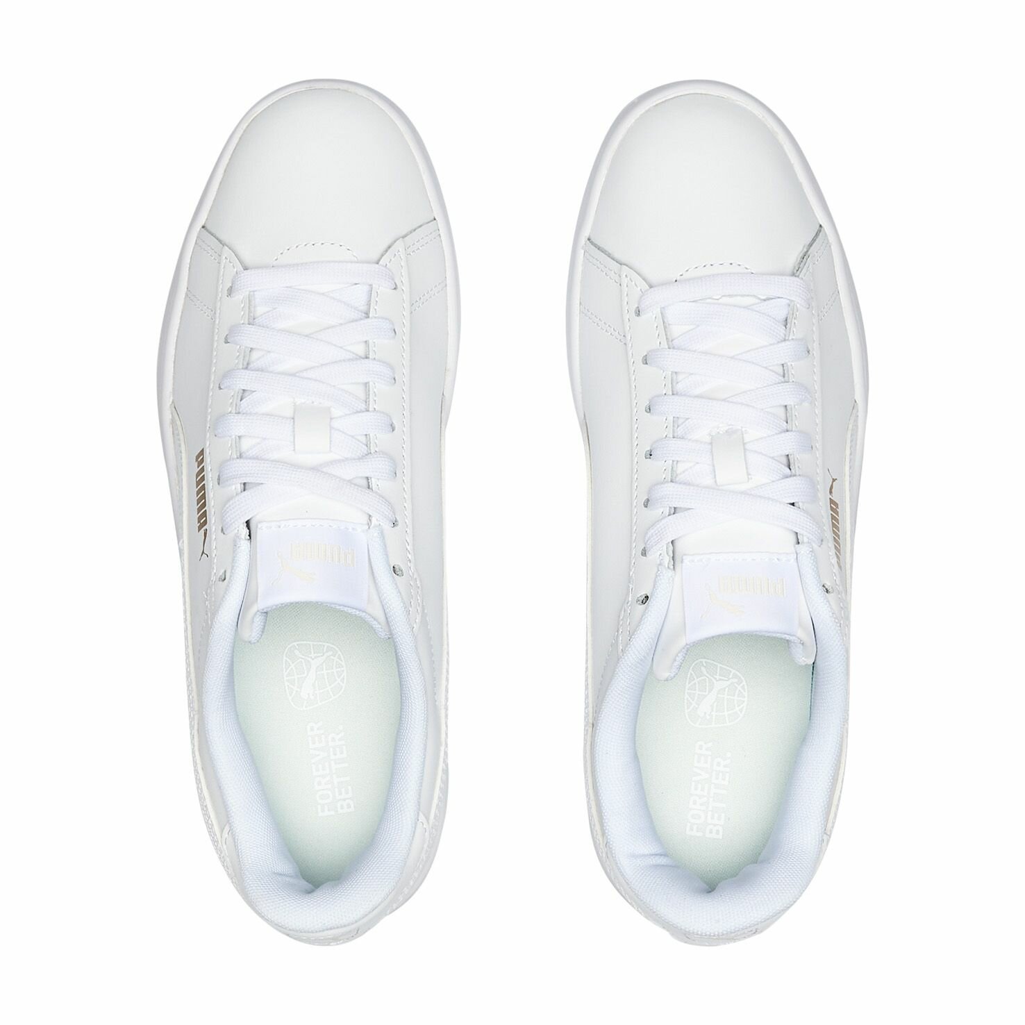 Женские кеды Puma Smash 3.0 L White-Spring Laven — фото 1