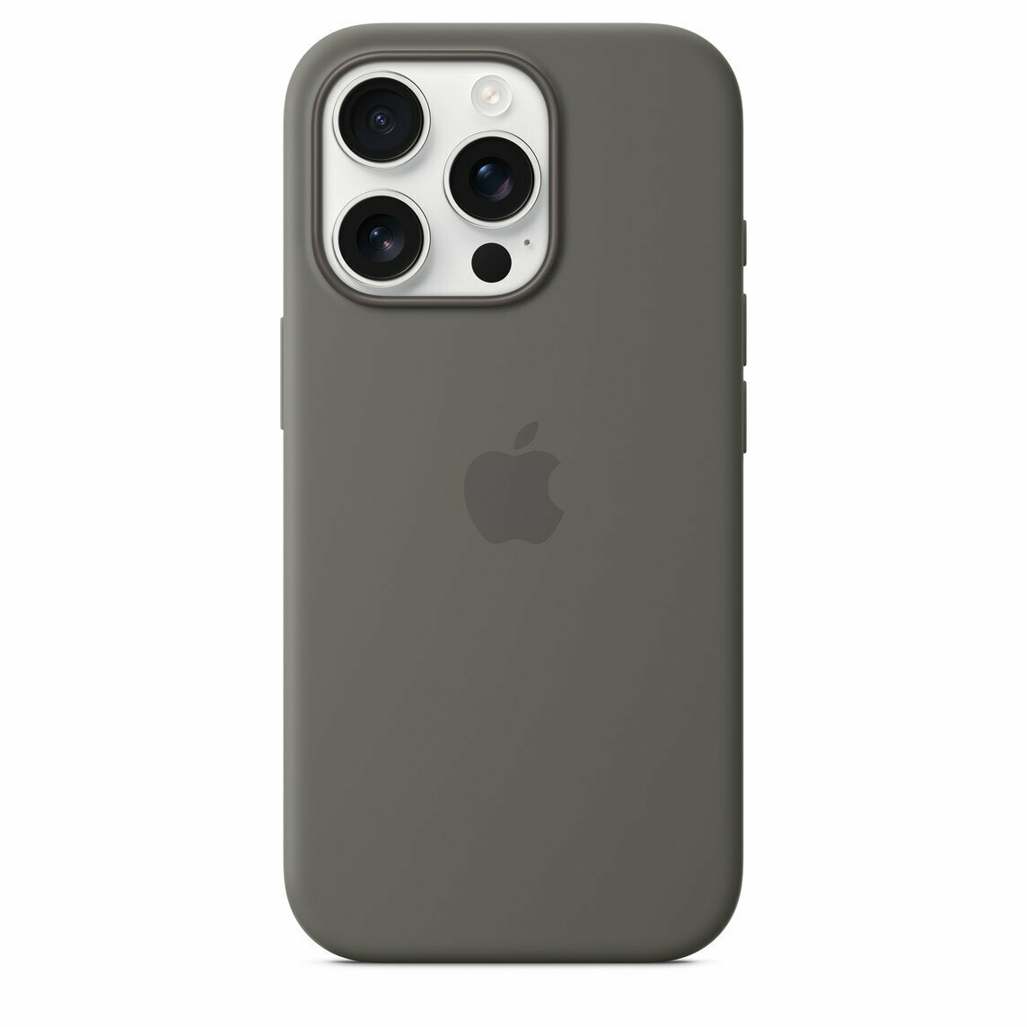 Силиконовый чехол MagSafe для iPhone 16 Pro Max / Silicone Case Stone Gray / Серый — фото 1