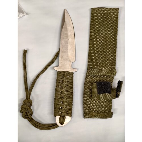 Нож тренировочный универсальный туристический , обмотка шнуром