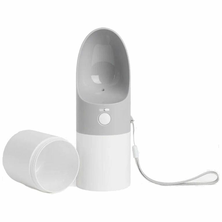 Дорожные Поилки Для Животных Xiaomi Портативная поилка кормушка для собак Xiaomi Moestar Rocket Portable Pet Cup MS0010001 (430мл) Серая / Дорожная миска для животных