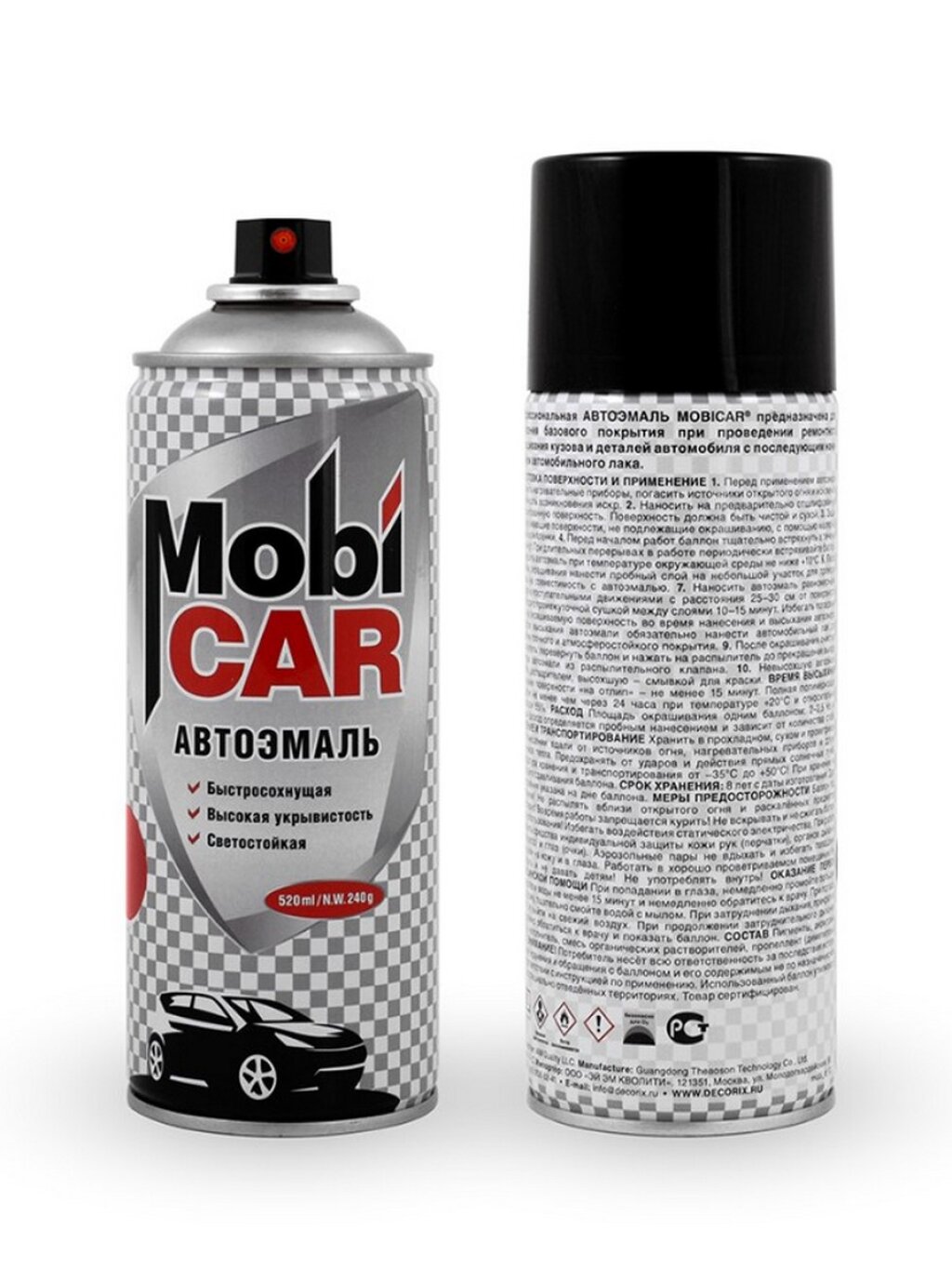 Краска 110 рубин MobiCAR 520 мл
