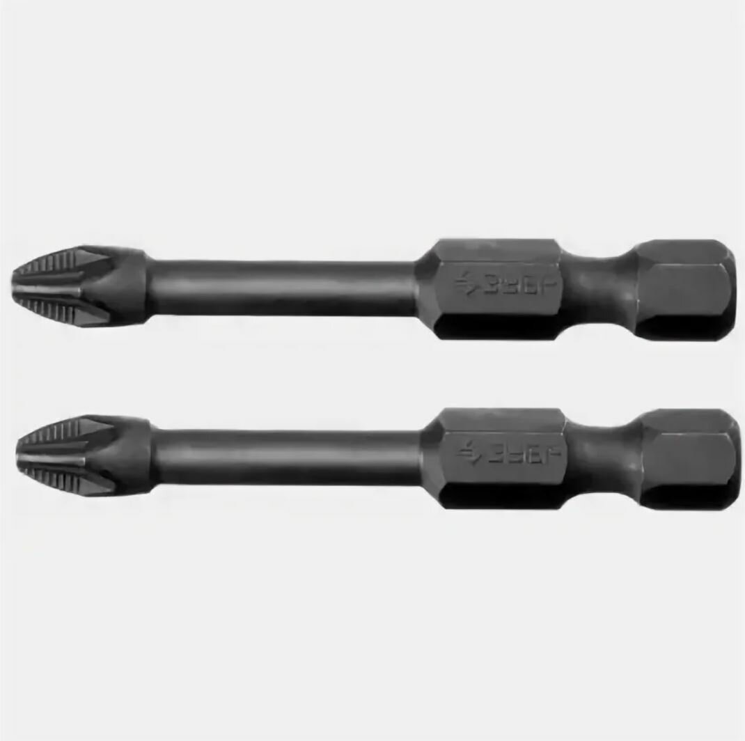 Бита PH2 ЗУБР ударная 50 мм 2 шт.