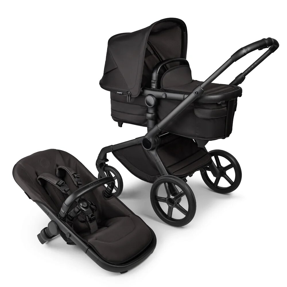 Детская коляска 2в1 Bugaboo Fox 5 Noir Limited Edition, цвет Black Moonlight (Чёрный), артикул производителя 100051092