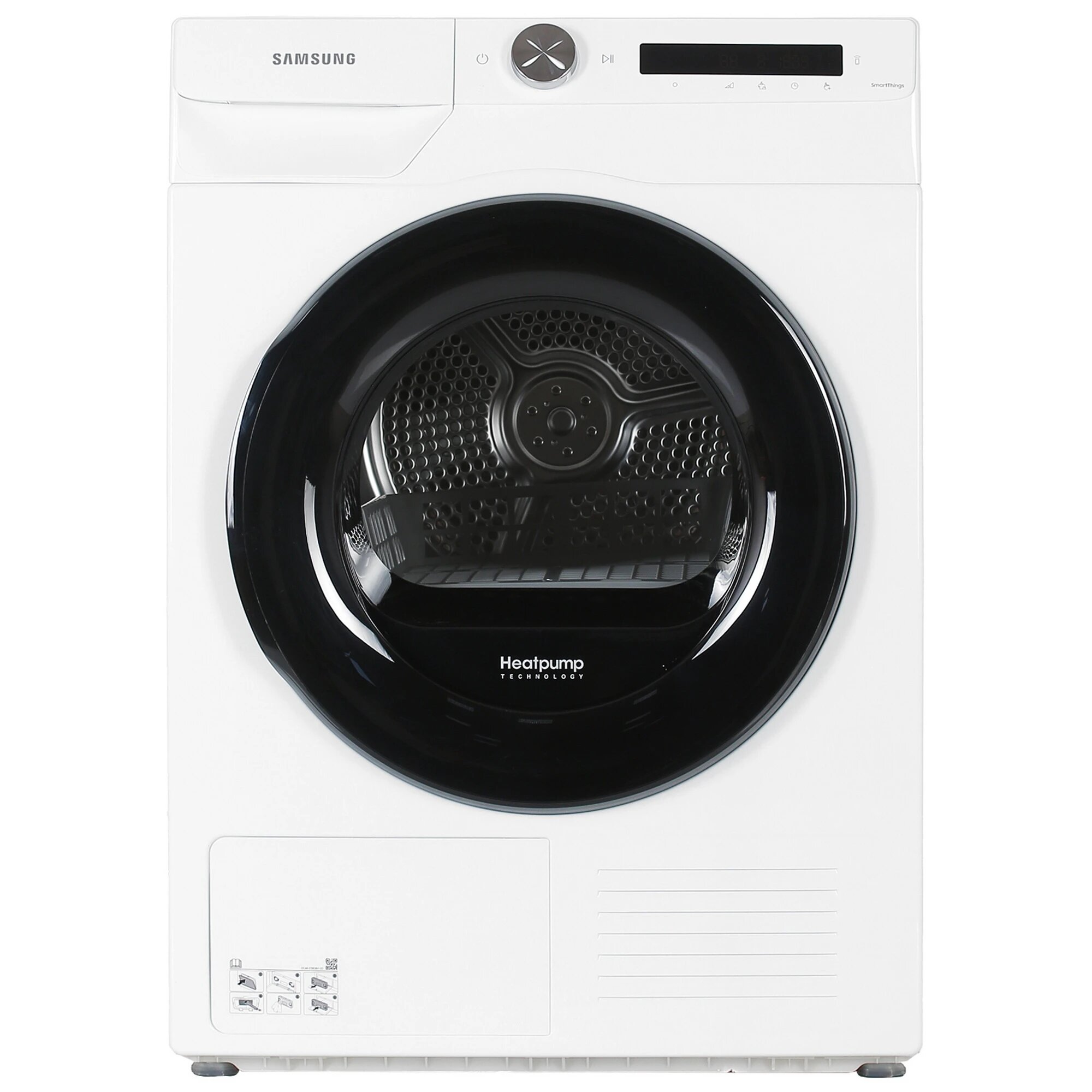 Сушильная машина Samsung DV90T5240AW/LP белый, 9 кг, сушка - конденсационная, программ - 14