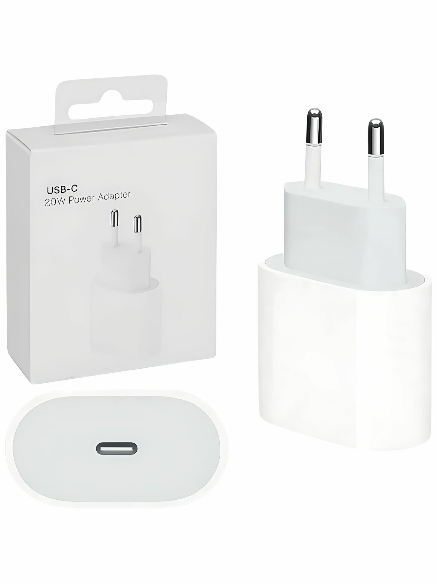 Адаптер питания, Блок Apple USB-C 20W, (MHJE3ZM/A) зарядное устройство для iPhone