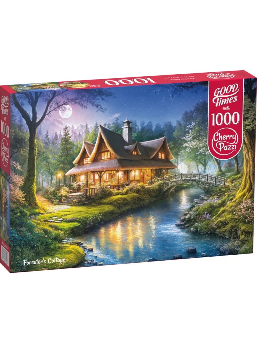 Пазл для взрослых 1000 элементов Лесной коттедж, Cherry Pazzi