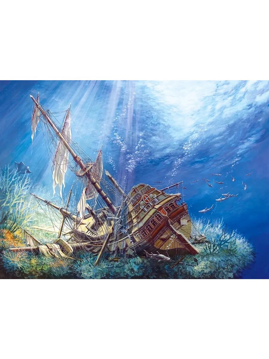 CastorLand Пазл Затонувший корабль, 2000 деталей — фото 1
