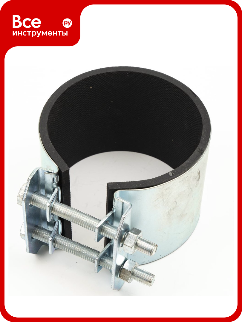 Ремонтный хомут дтрд оцинк  краб 3  Ду 80  Дн 87 95  шир  70 17008