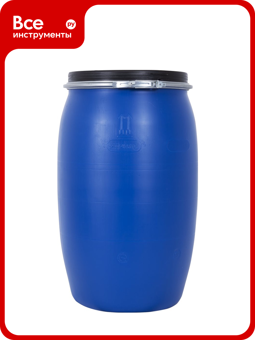 Бочка кзнм 516573  евро стандарт  127 л  герметичная  съемная крышка