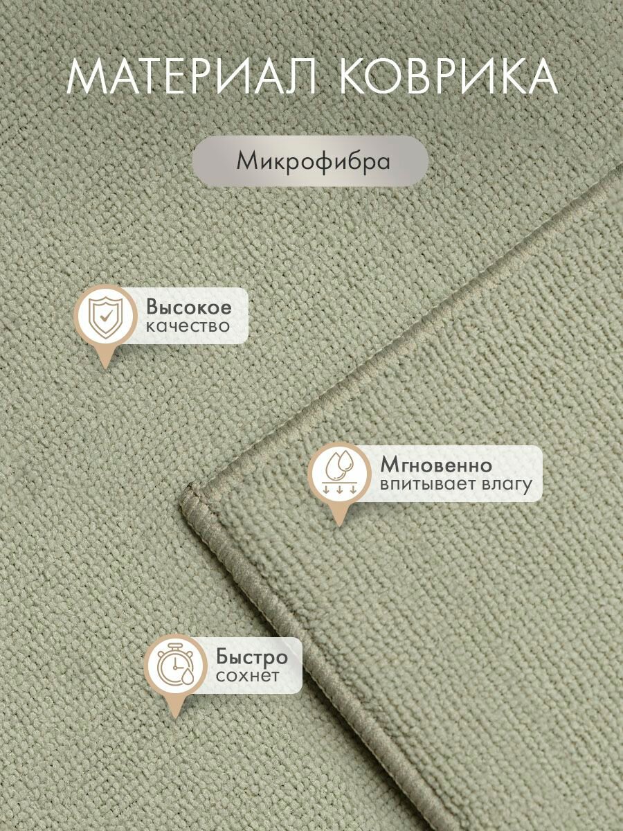 DOME Коврик для сушки посуды с подставкой "Войенс" 38х50 — фото 1