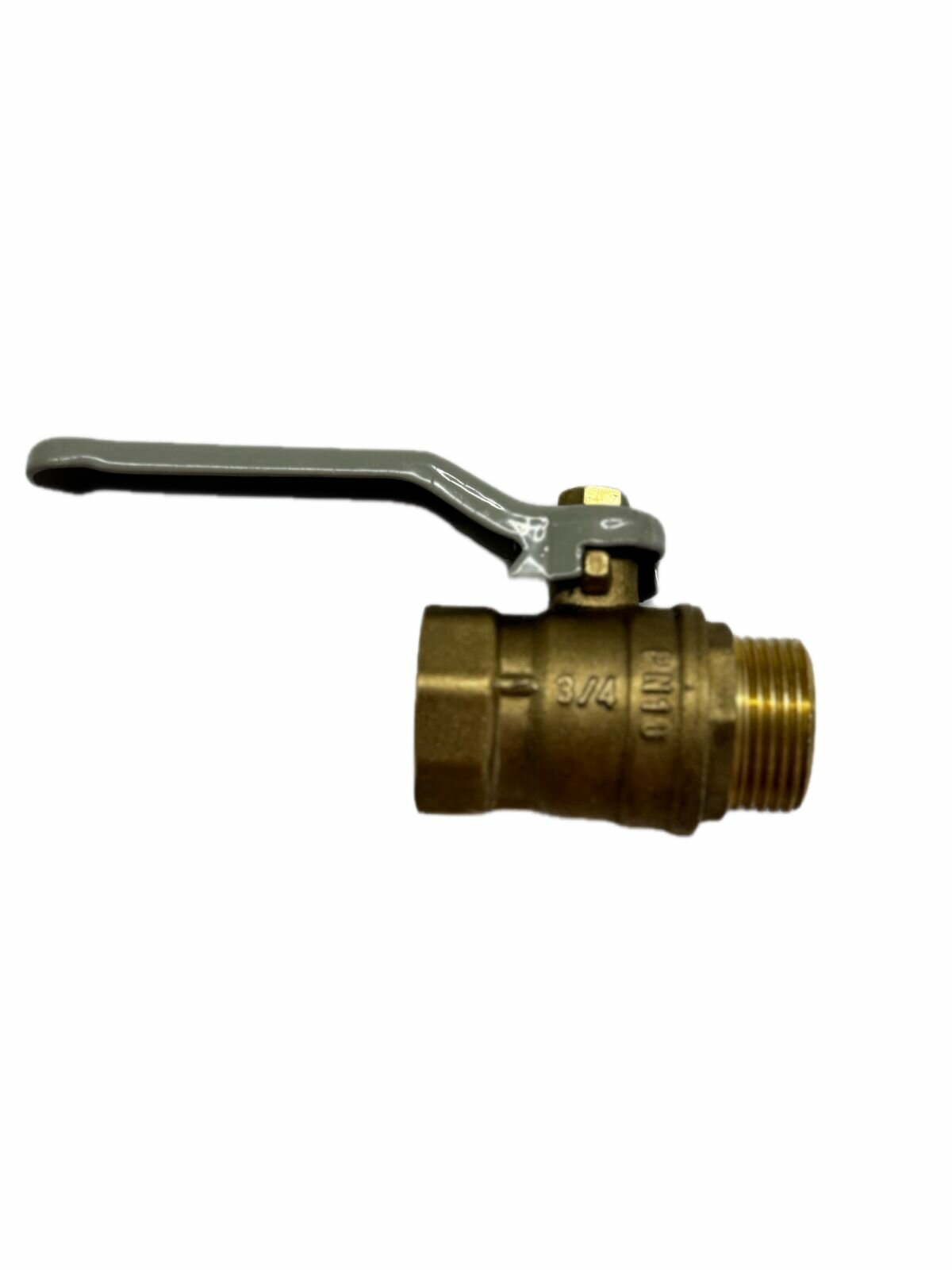 Кран шаровый "Ventilprom" муфта-штуцер (ВР/НР) латунь Ду 20 (3/4") рычаг