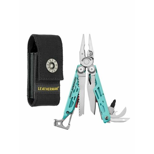 Мультитул LEATHERMAN Signal Aqua & Silver, нержавеющая сталь,19 функций
