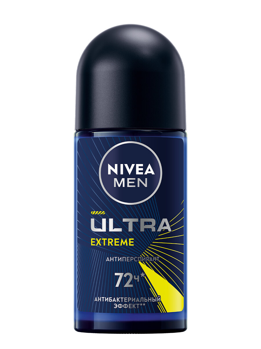 NIVEA Антиперспирант ролик Men Ultra Extreme 50 мл 1 шт флакон