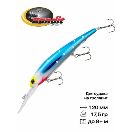 Воблер для троллинга Bandit Walleye Deep, плавающий, 120 мм, 17,5 гр, 5-8 м, #A94