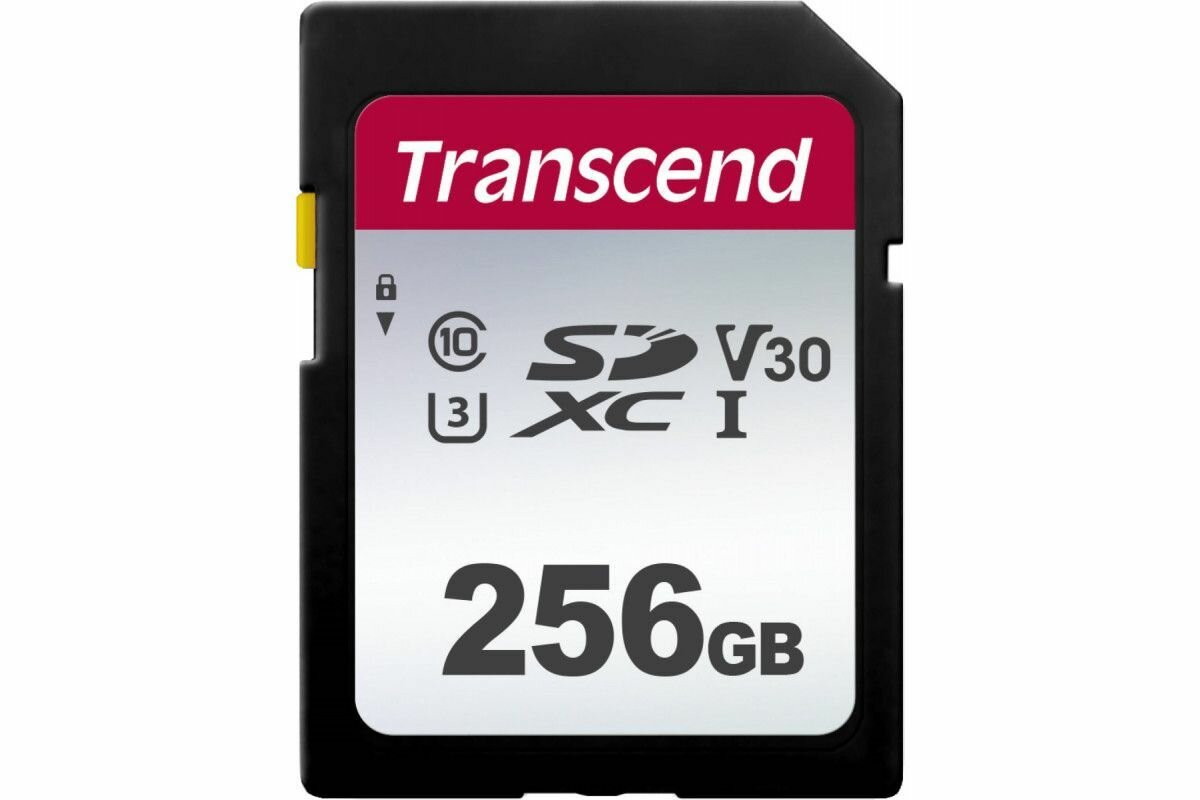 Карта памяти Transcend SDXC 300S Class 10 UHS-I U3 (95/40 MB/s) 256GB