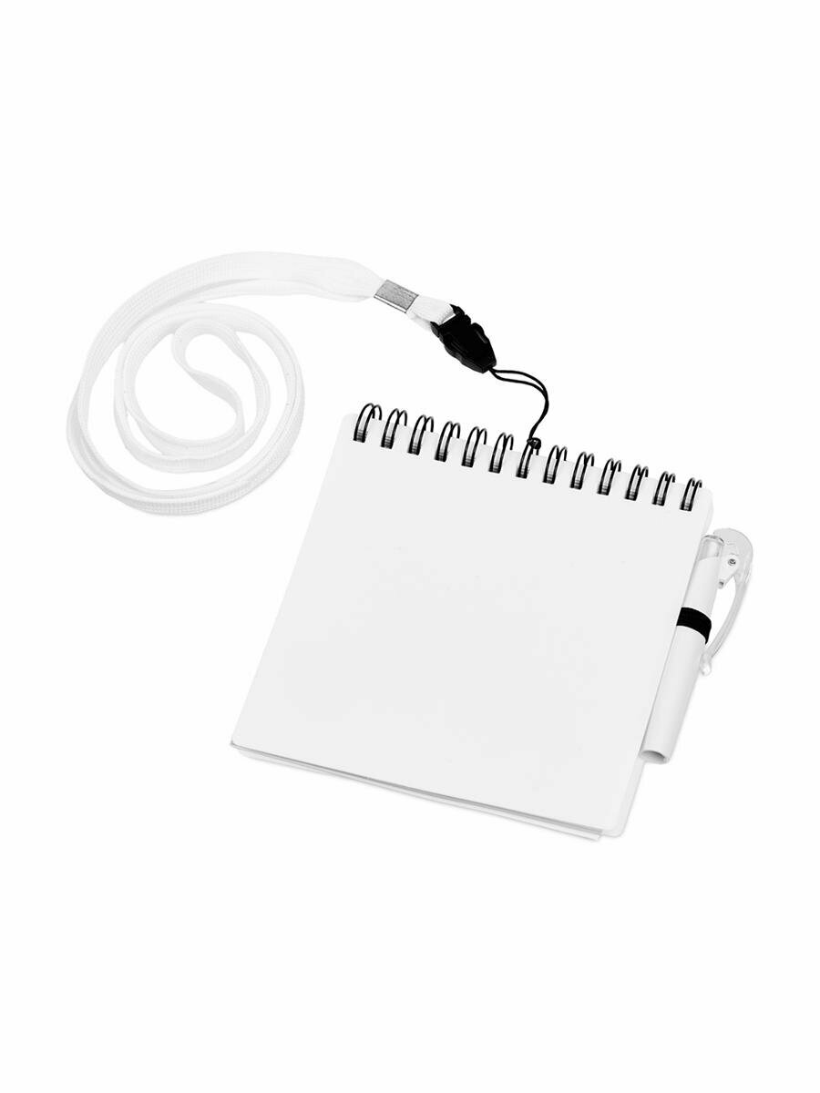 Блокнот А6 «Журналист» с ручкой, цвет белый