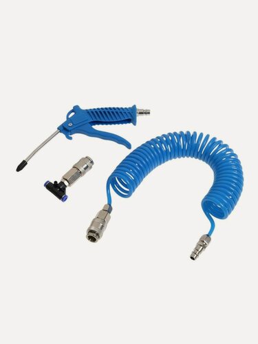 Изображение товара Продувочный пневматический пистолет тундра, пластиковый корпус, в наборе со шлангом