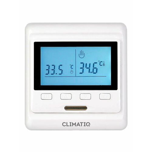 фото Терморегулятор iqwatt climatiq рt, белый